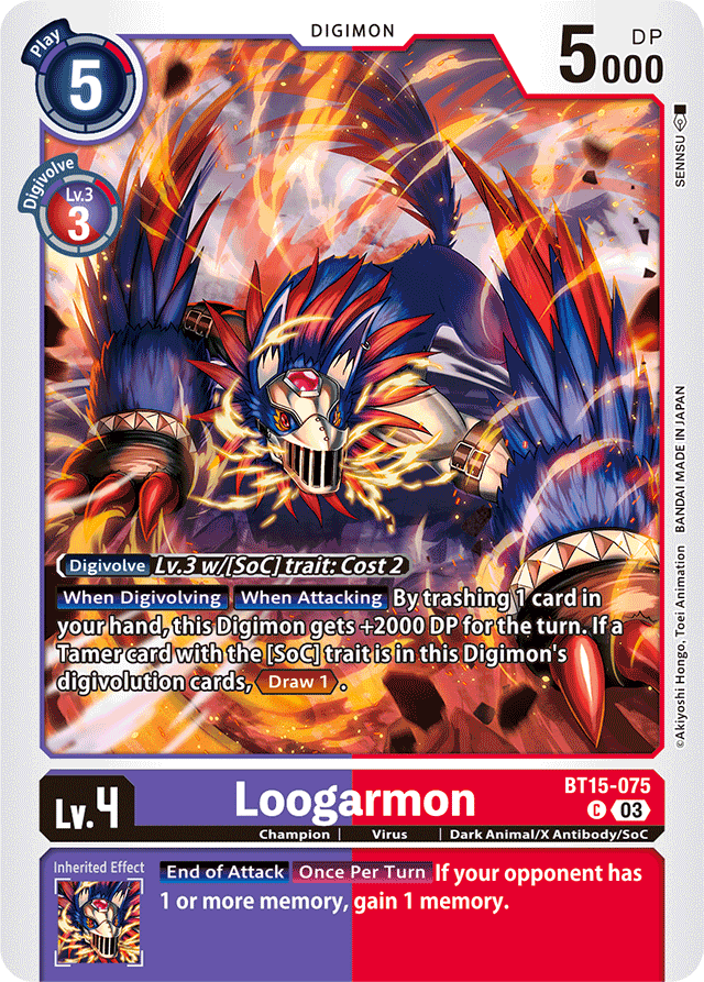 Loogarmon - Exceed Apocalypse - Common - BT15-075 C
