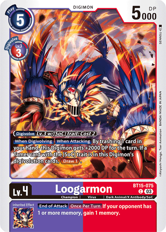Loogarmon - Exceed Apocalypse - Common - BT15-075 C