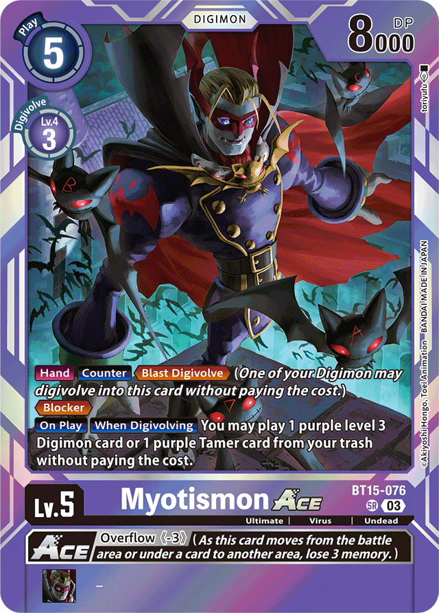 Myotismon ACE - Exceed Apocalypse - Super Rare - BT15-076 SR
