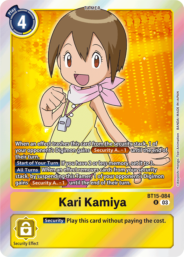 Kari Kamiya - Exceed Apocalypse - Rare - BT15-084 R
