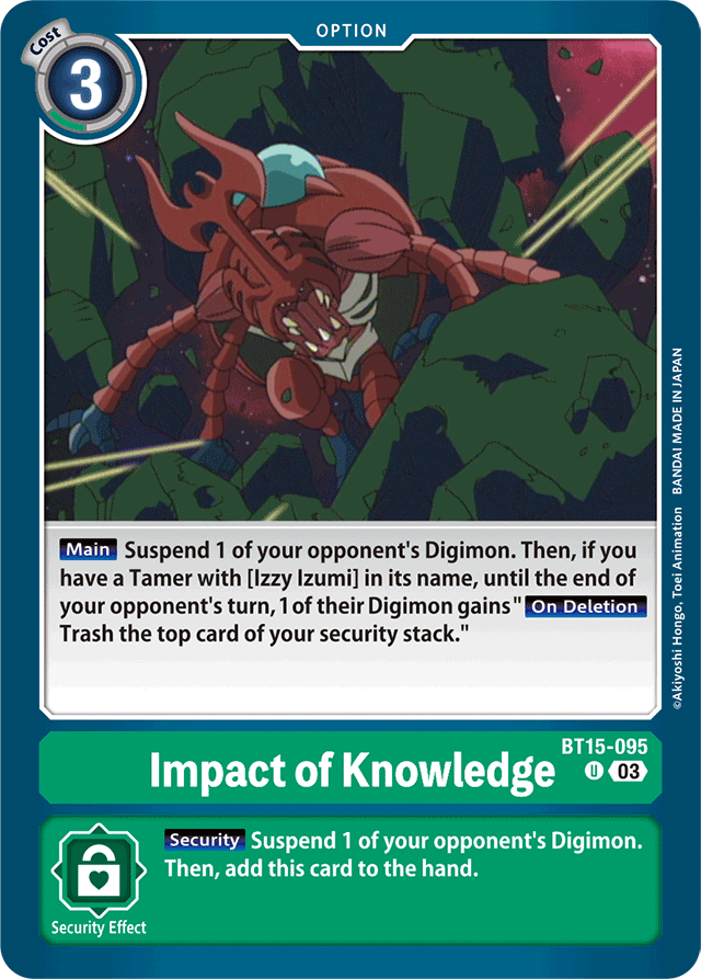 Impact of Knowledge - Exceed Apocalypse - Uncommon - BT15-095 U