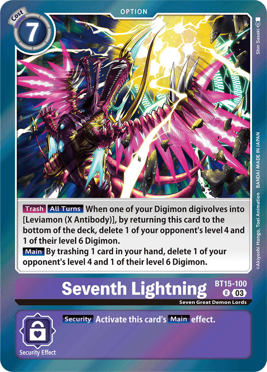 Seventh Lightning - Exceed Apocalypse - Rare - BT15-100 R