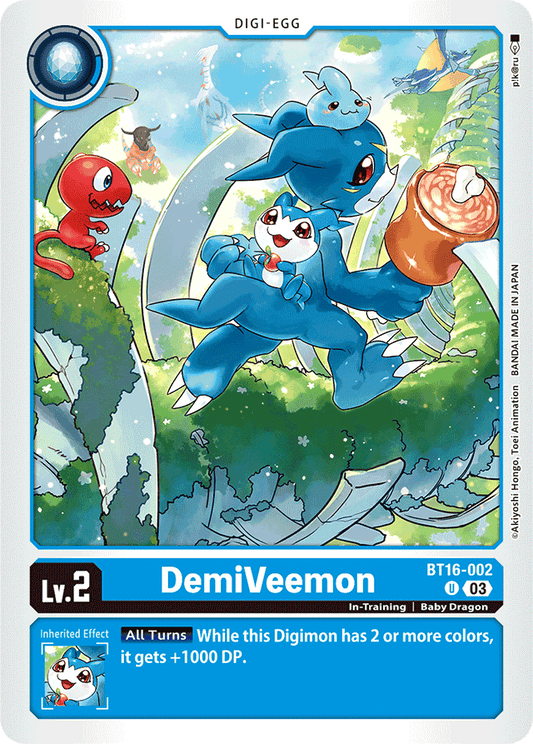 DemiVeemon - Beginning Observer - Uncommon - BT16-002 U