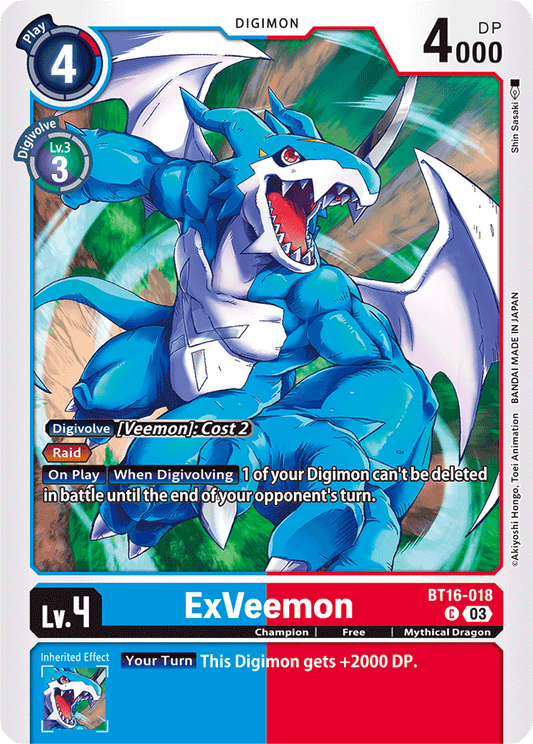 ExVeemon - Beginning Observer - Common - BT16-018 C