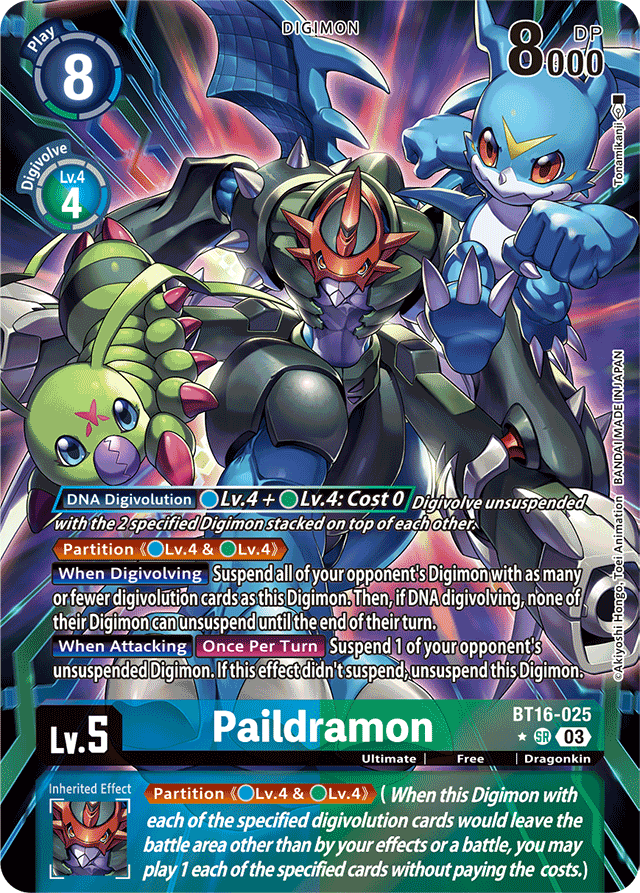 Paildramon (Alternate Art) - Beginning Observer - Super Rare - BT16-025 SR