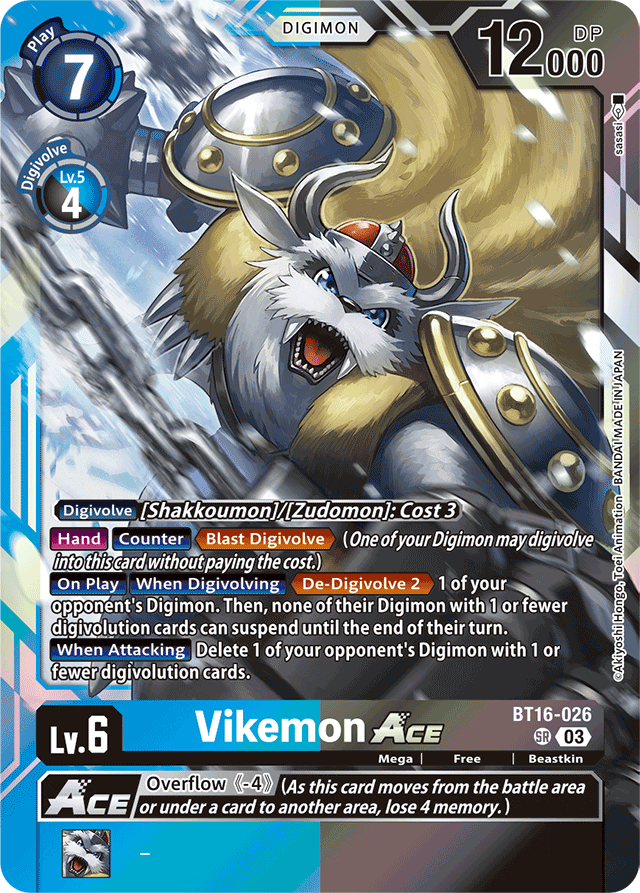 Vikemon ACE - Beginning Observer - Super Rare - BT16-026 SR