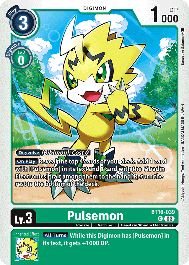 Pulsemon - Beginning Observer - Common - BT16-039 C