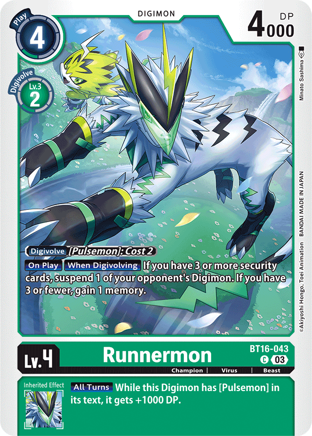 Runnermon - Beginning Observer - Common - BT16-043 C