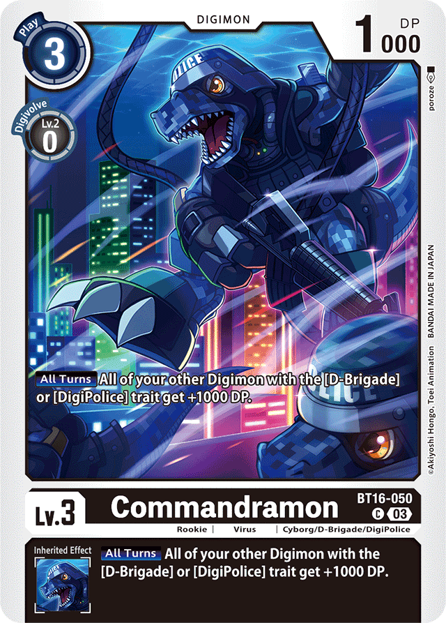 Commandramon - Beginning Observer - Common - BT16-050 C