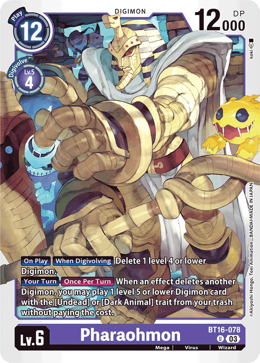 Pharaohmon - Beginning Observer - Uncommon - BT16-078 U