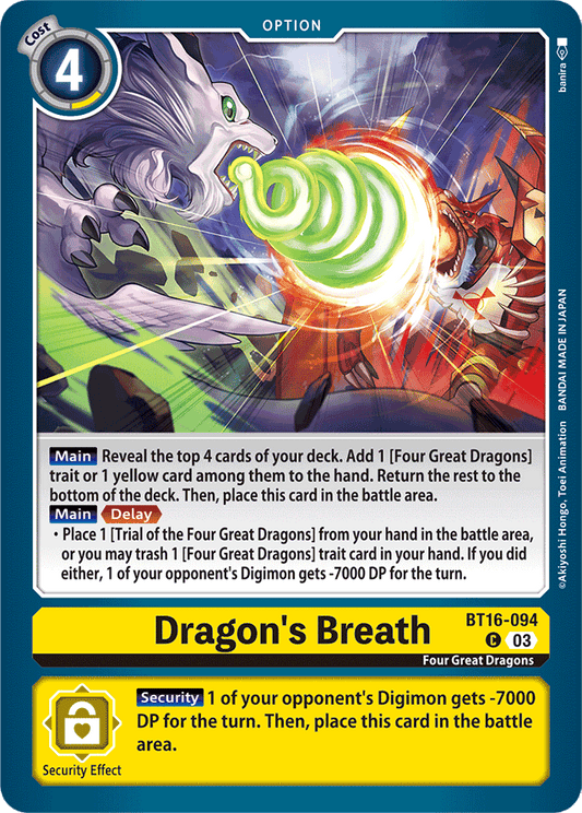 Dragon's Breath - Beginning Observer - Common - BT16-094 C