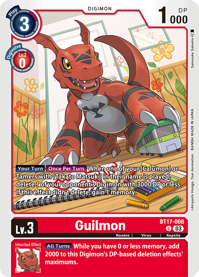 Guilmon - Secret Crisis - Uncommon - BT17-008 U
