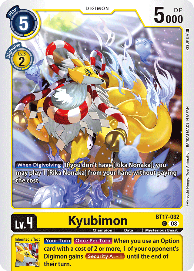 Kyubimon - Secret Crisis - Common - BT17-032 C