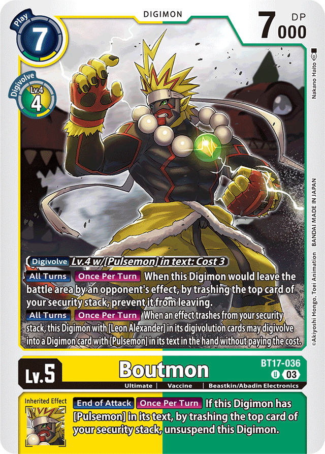 Boutmon - Secret Crisis - Uncommon - BT17-036 U