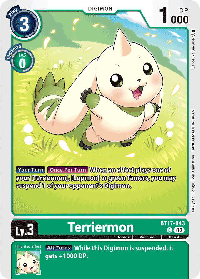 Terriermon - Secret Crisis - Common - BT17-043 C