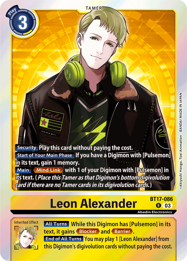 Leon Alexander - Secret Crisis - Rare - BT17-086 R