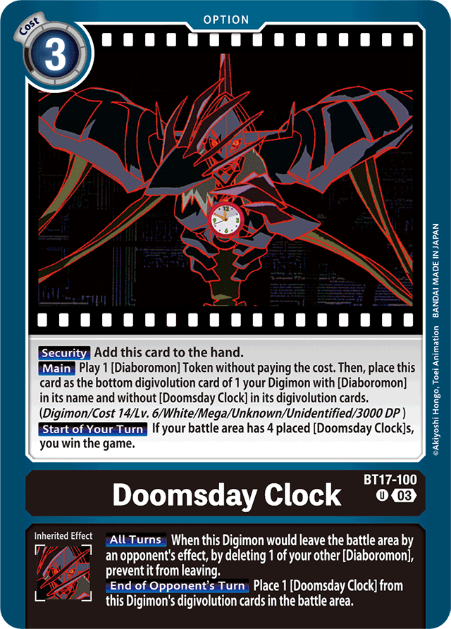 Doomsday Clock - Secret Crisis - Uncommon - BT17-100 U