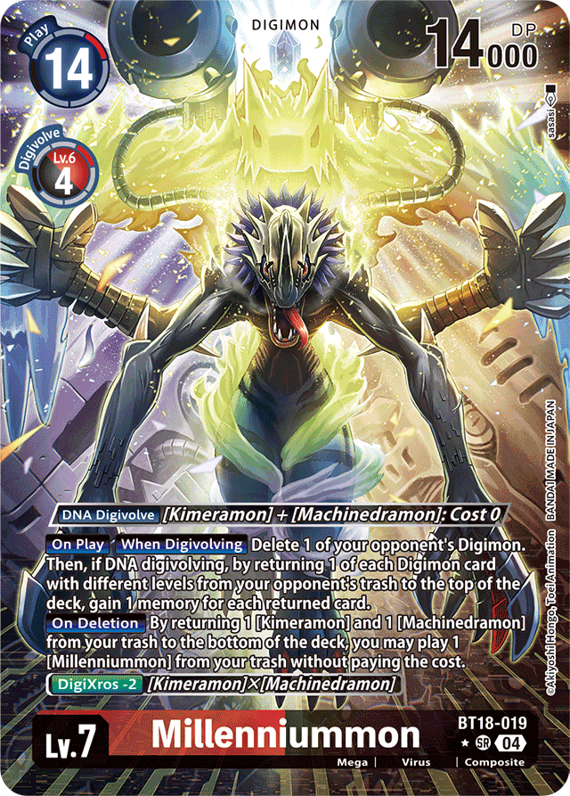 Millenniummon (Alternate Art) - Release Special Booster 2.0 - Super Rare - BT18-019 SR