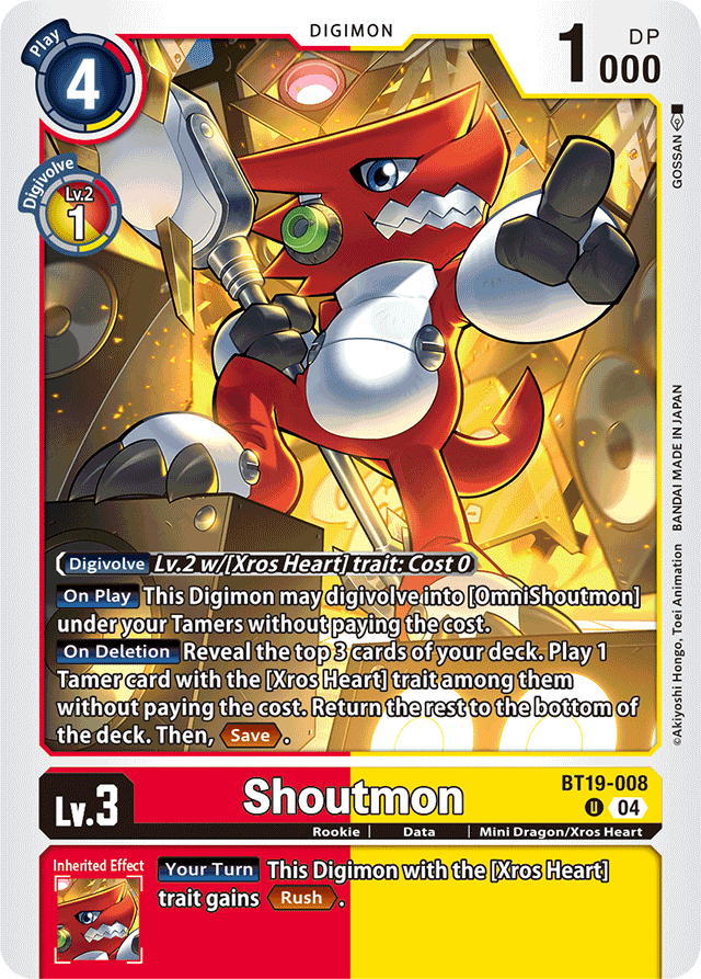 Shoutmon - Release Special Booster 2.5 - Uncommon - BT19-008 U