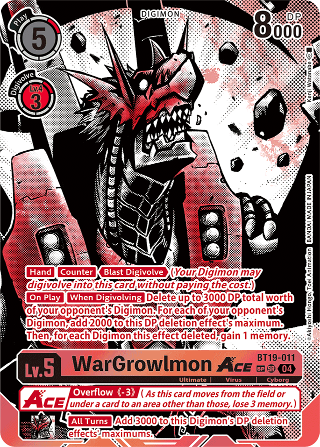 WarGrowlmon ACE (Textured) - Release Special Booster 2.5 - Super Rare - BT19-011 SR