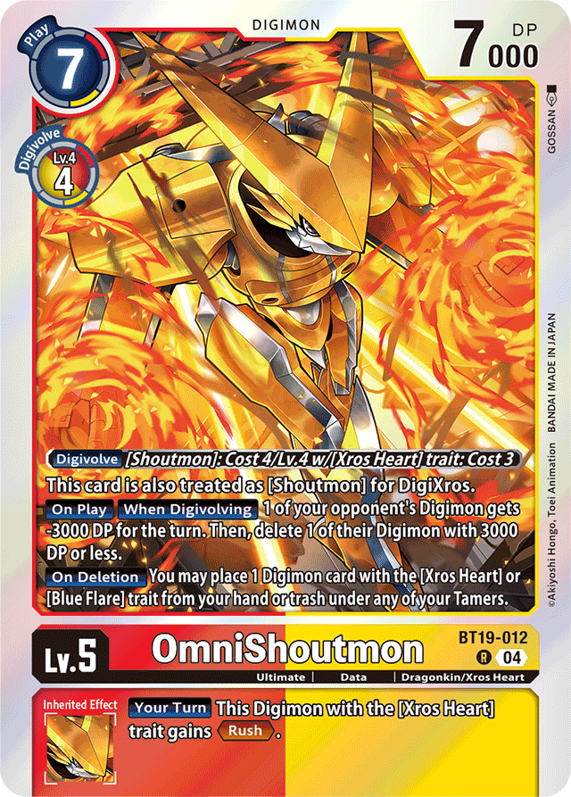 OmniShoutmon - Release Special Booster 2.5 - Rare - BT19-012 R