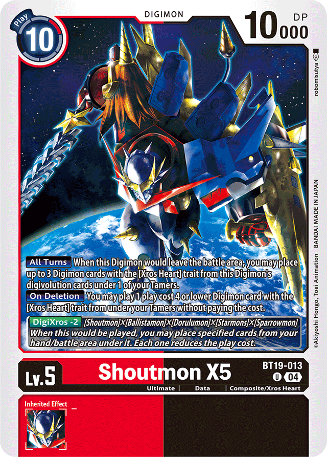 Shoutmon X5 - Release Special Booster 2.5 - Uncommon - BT19-013 U