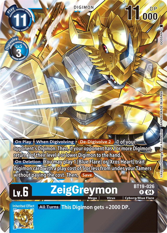 ZeigGreymon - Release Special Booster 2.5 - Rare - BT19-026 R