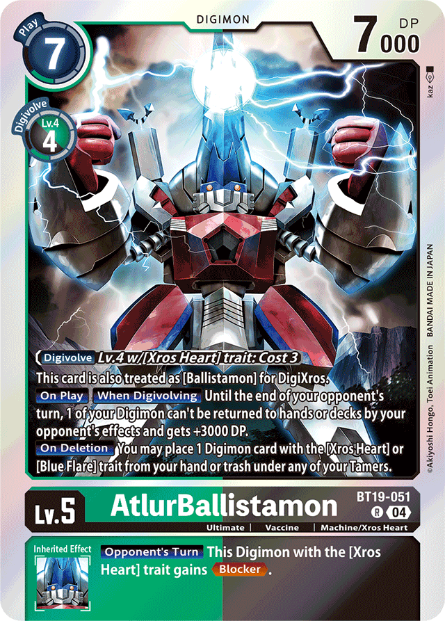 AtlurBallistamon - Release Special Booster 2.5 - Rare - BT19-051 R