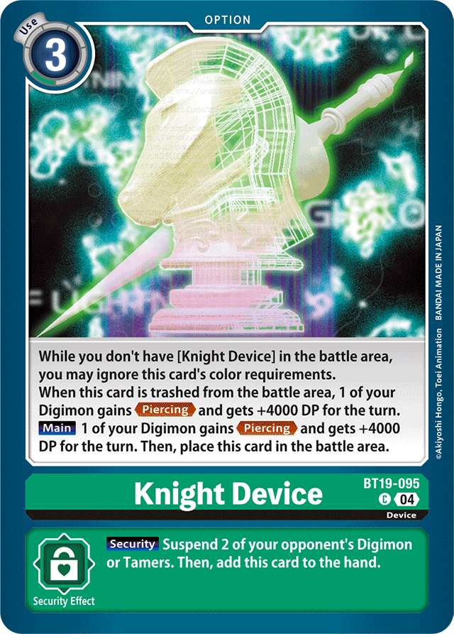 Knight Device - Release Special Booster 2.5 - Common - BT19-095 C