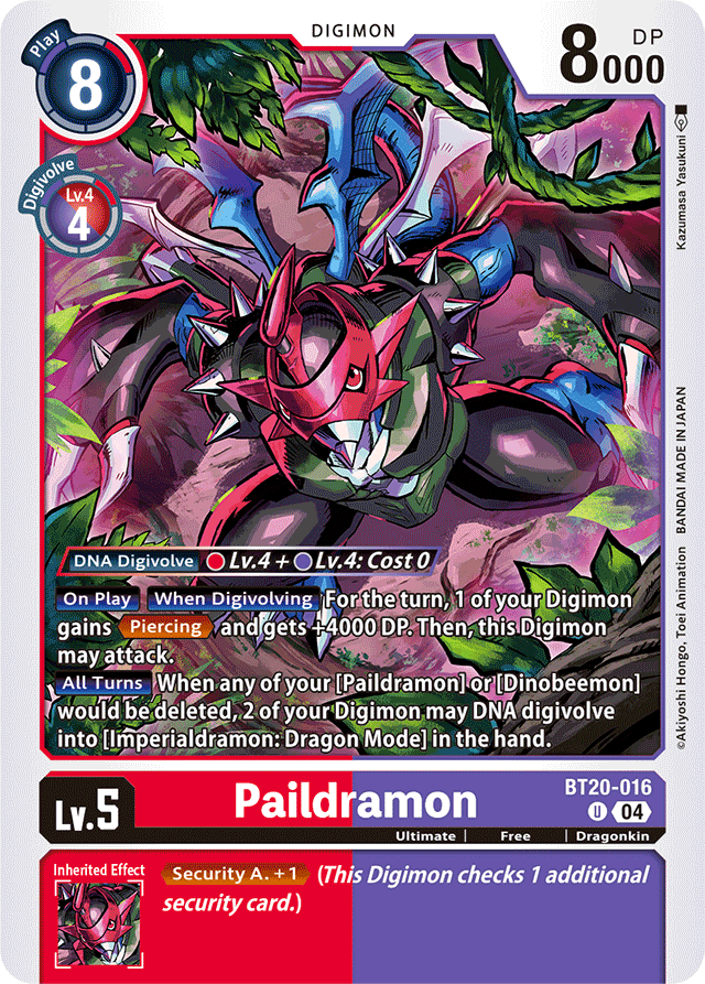 Paildramon - Release Special Booster 2.5 - Uncommon - BT20-016 U