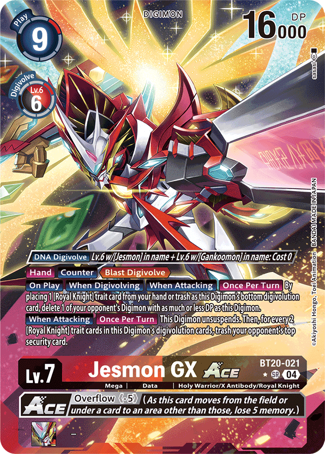 Jesmon GX ACE (Alternate Art) - Release Special Booster 2.5 - Super Rare - BT20-021 SR