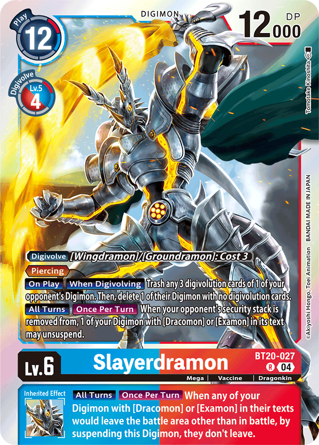 Slayerdramon - Release Special Booster 2.5 - Rare - BT20-027 R