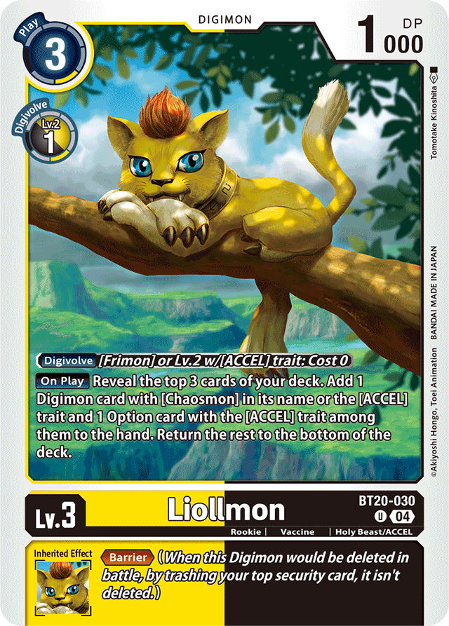 Liollmon - BT20-030 - Release Special Booster 2.5 - Uncommon - BT20-030 U