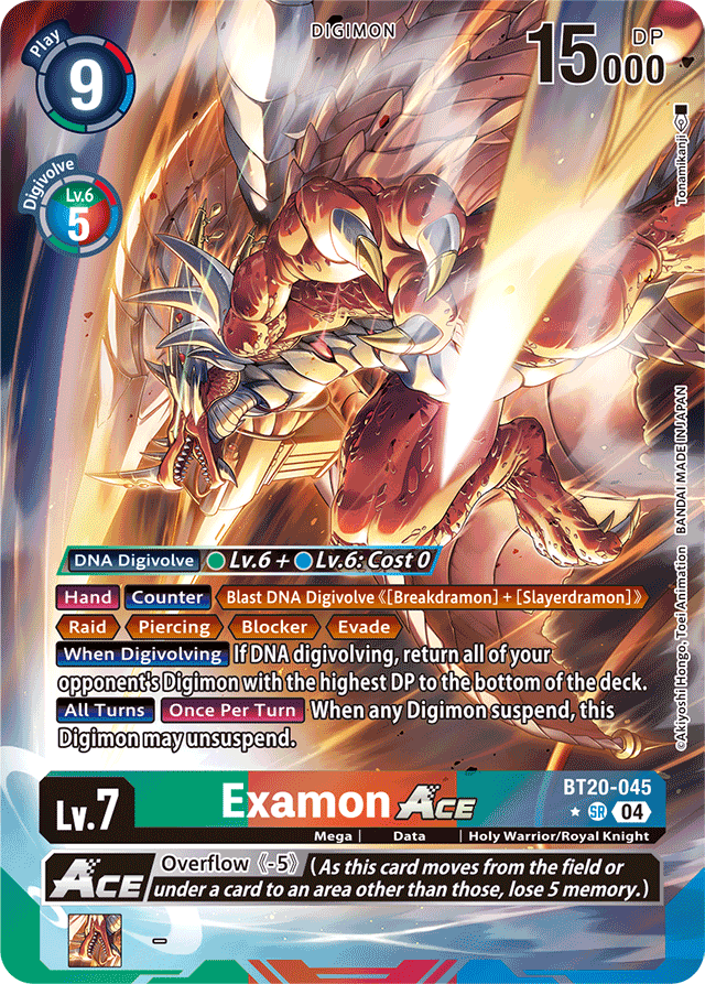 Examon ACE (Alternate Art) - Release Special Booster 2.5 - Super Rare - BT20-045 SR