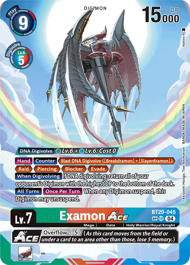 Examon ACE (Textured) - Release Special Booster 2.5 - Super Rare - BT20-045 SR