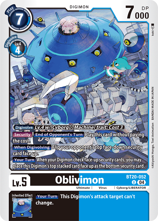 Oblivimon - Release Special Booster 2.5 - Uncommon - BT20-052 U