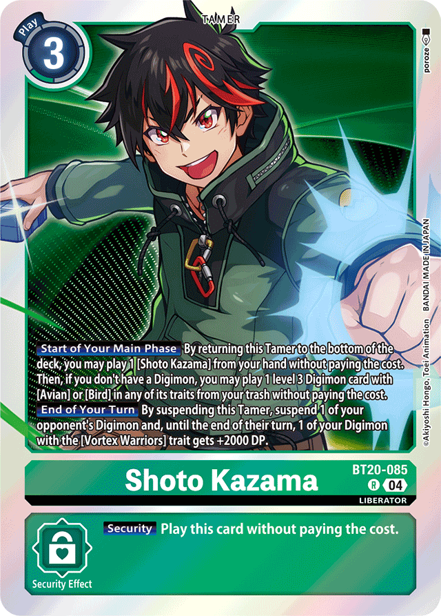Shoto Kazama - Release Special Booster 2.5 - Rare - BT20-085 R