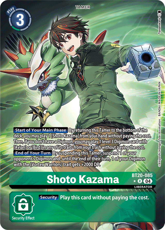 Shoto Kazama (Alternate Art) - Release Special Booster 2.5 - Rare - BT20-085 R