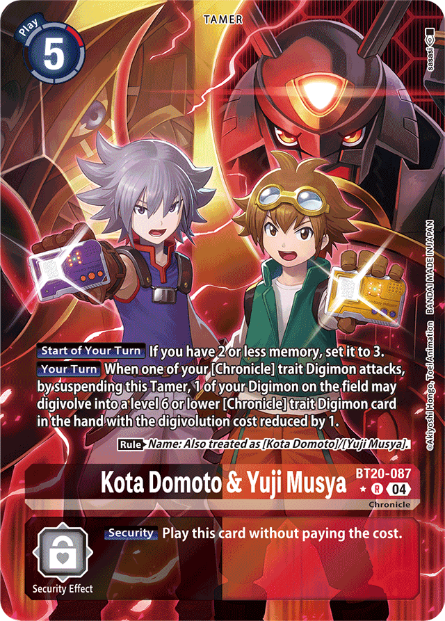 Kota Domoto & Yuji Musya (Alternate Art) - Release Special Booster 2.5 - Rare - BT20-087 R