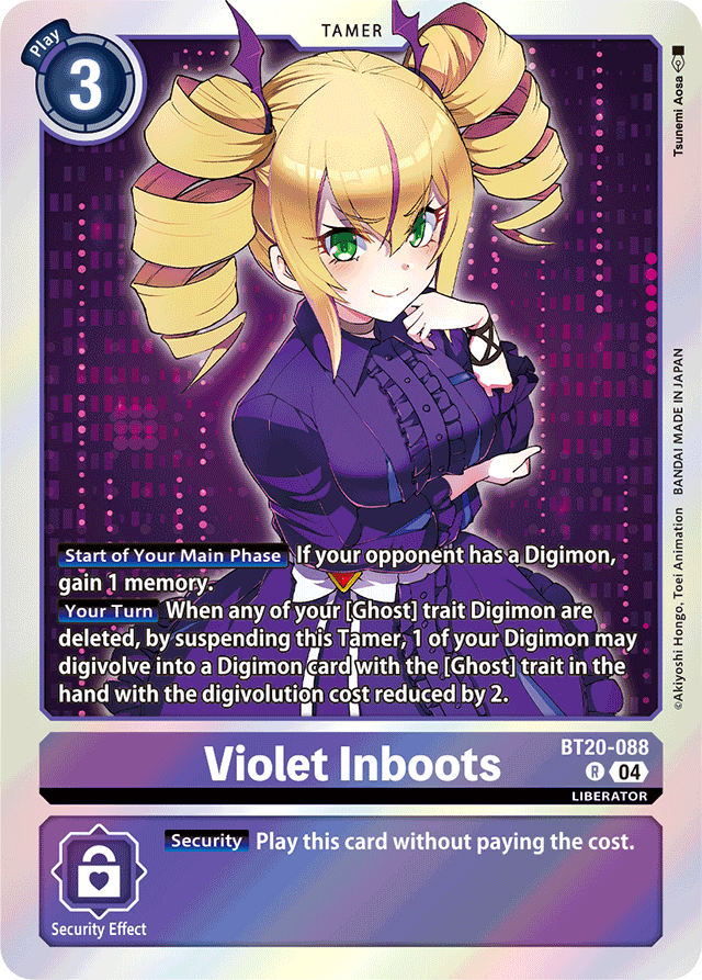Violet Inboots - BT20-088 - Release Special Booster 2.5 - Rare - BT20-088 R