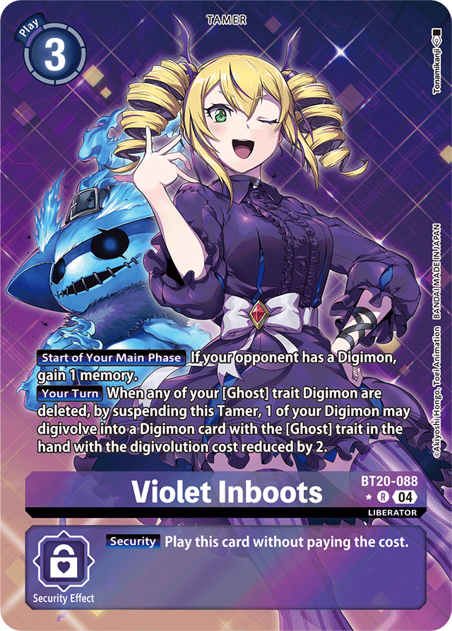 Violet Inboots - BT20-088 (Alternate Art) - Release Special Booster 2.5 - Rare - BT20-088 R