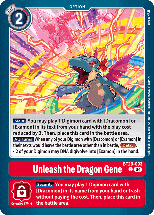 Unleash the Dragon Gene - Release Special Booster 2.5 - Common - BT20-093 C