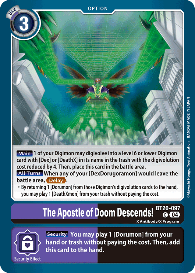 The Apostle of Doom Descends! - Release Special Booster 2.5 - Common - BT20-097 C