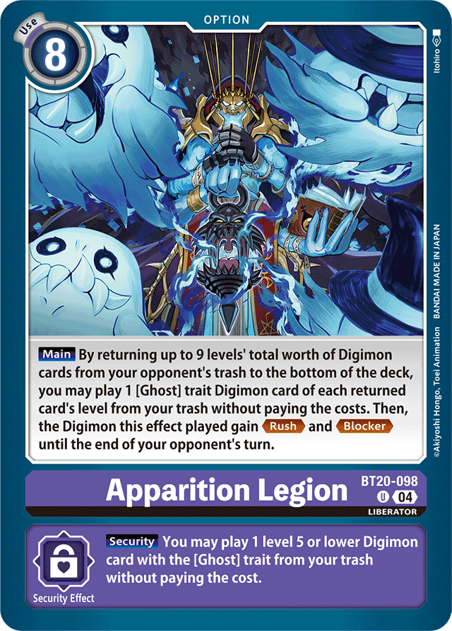 Apparition Legion - Release Special Booster 2.5 - Uncommon - BT20-098 U