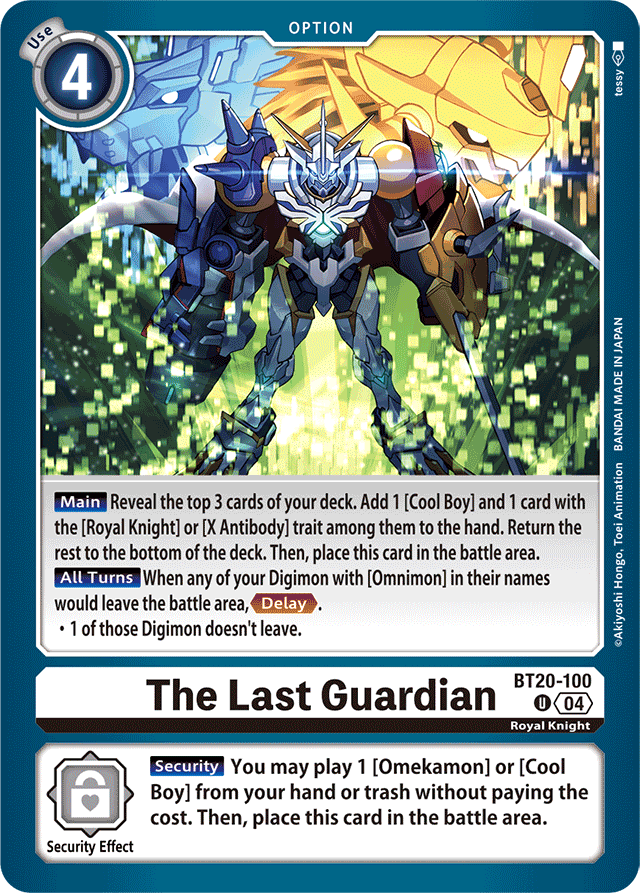 The Last Guardian - Release Special Booster 2.5 - Uncommon - BT20-100 U