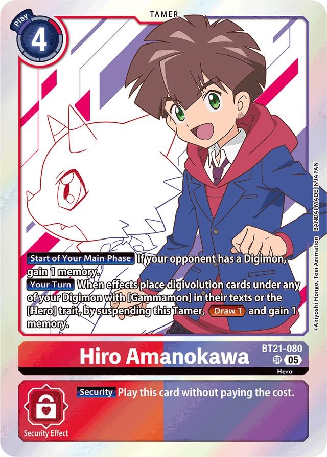 Hiro Amanokawa - World Convergence - Super Rare - BT21-080 SR
