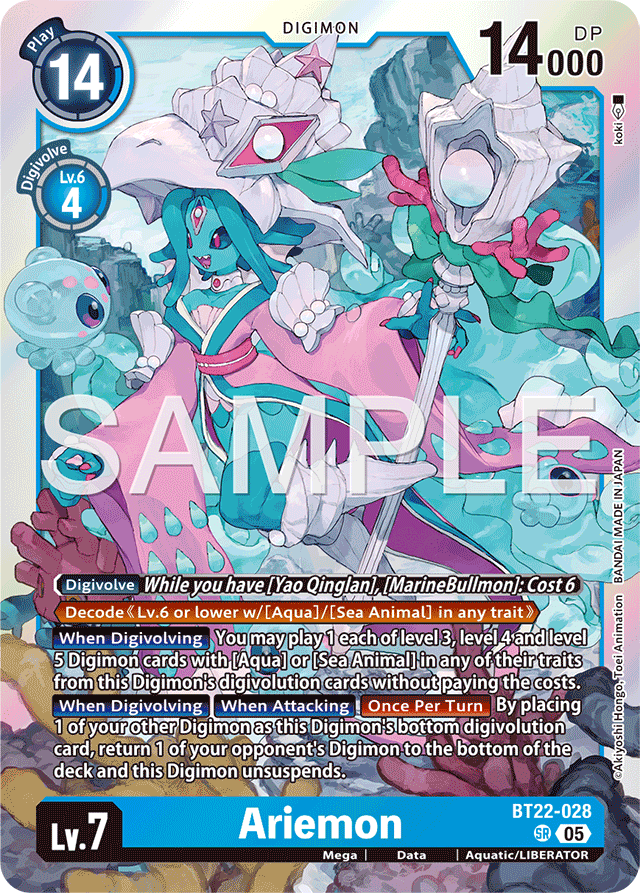 Ariemon - Cyber Eden - Super Rare - BT22-028 SR