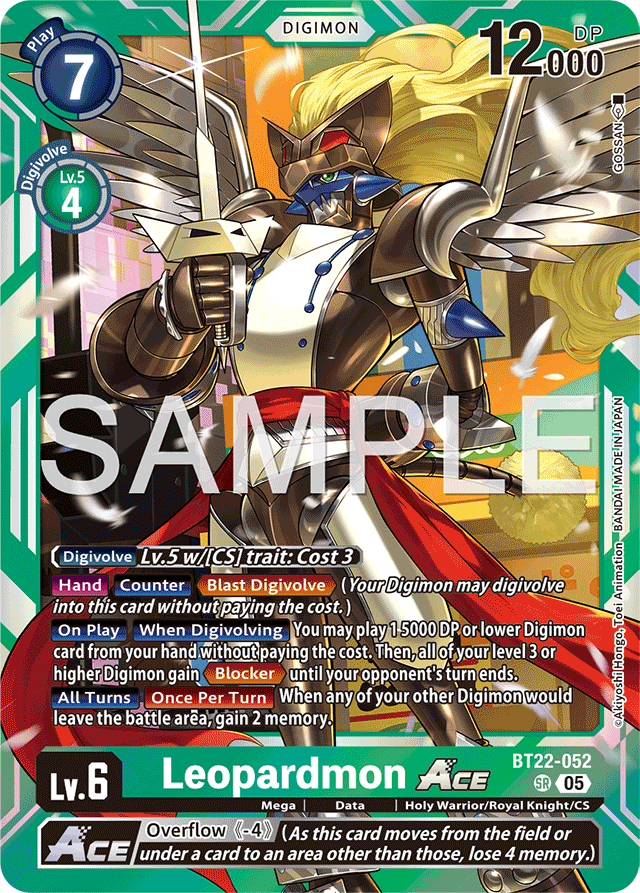 Leopardmon ACE - Cyber Eden - Super Rare - BT22-052 SR