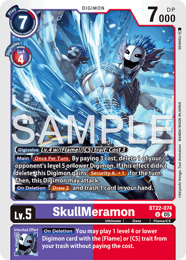 SkullMeramon - Cyber Eden - Uncommon - BT22-074 U