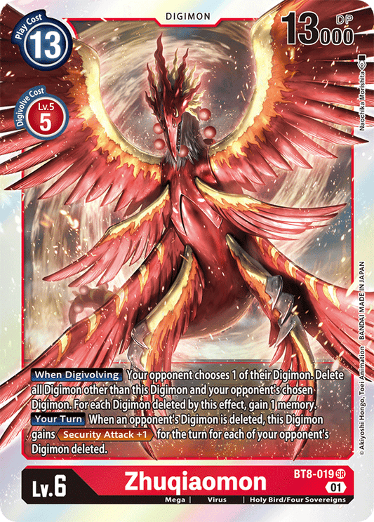 Zhuqiaomon - New Awakening - Super Rare - BT8-019 SR